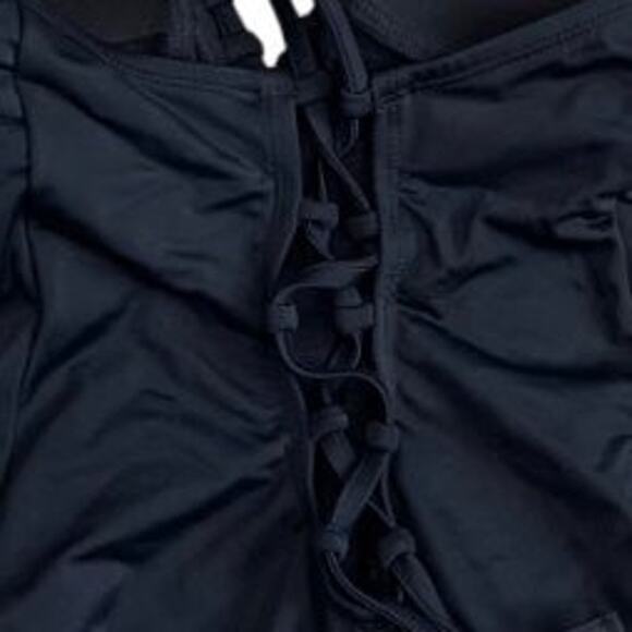 Women's Sz 4-6 One Piece Tankini Swimsuit Padded Lace Back Slimming Control NEW - Picture 5 of 11